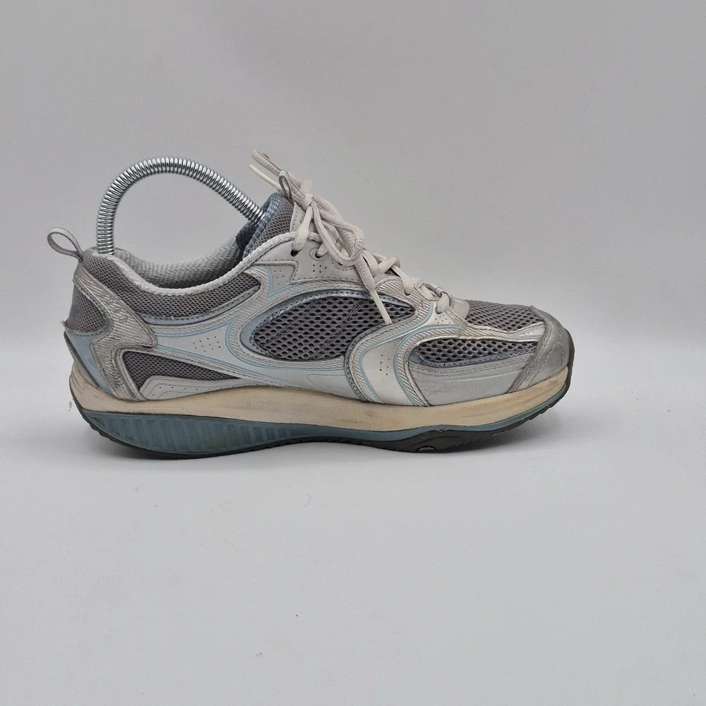 Skechers Shape-ups Shoes‎ Womens Size 8 Gray Leather Toning CN 12320 Sneakers